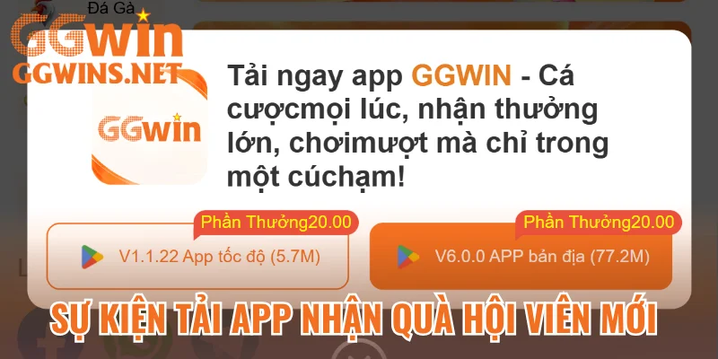 Sự kiện tải app nhận quà hội viên mới